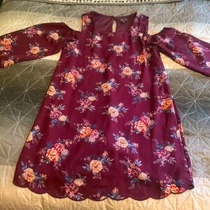 Lily Rose Cut Out Shoulder Dress